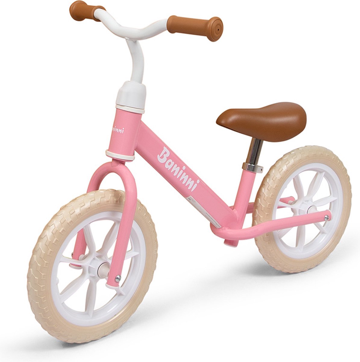 Baninni Loopfiets 2 - 5 Jaar Lola Roze - Wit (5404016487353)