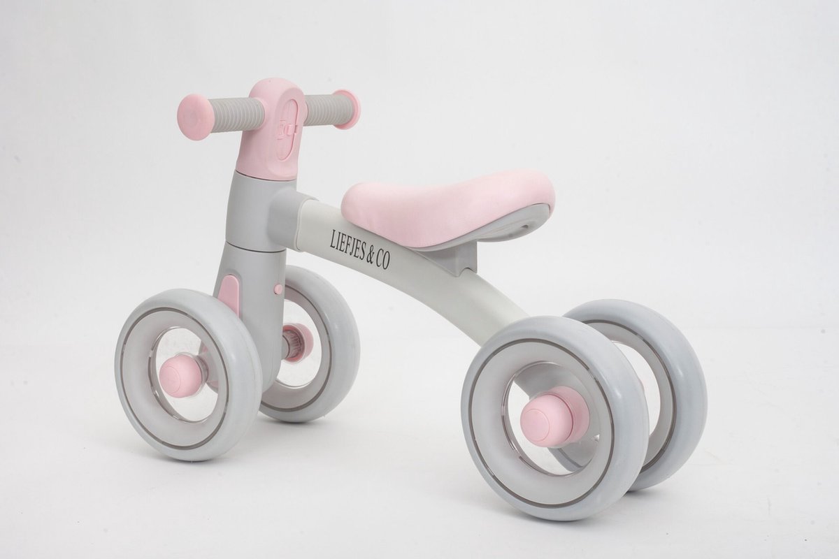 Liefjes & Co Woom Loopfiets 1 t/m 2 Jaar Baby Roze (8720364901202)