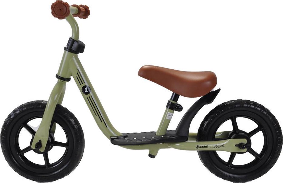 Bandits & Angels loopfiets Starter vintage groen limited - 2 jaar - jongens en meisjes - metaal - groen (8719558084173)