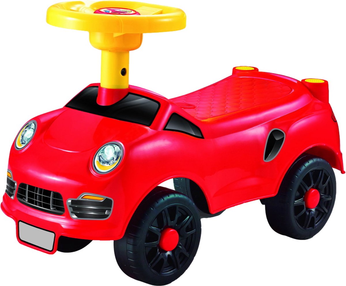 Eco Toys Sport Loopauto - Rood - met claxon (8720289394905)