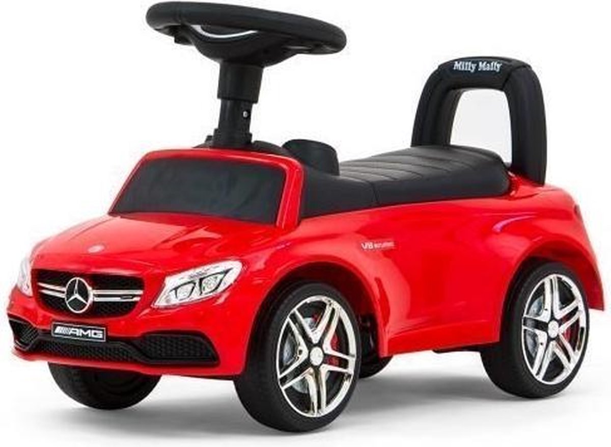 Milly Mally Loopauto Mercedes Junior 63 X 28 X 38 Cm Staal Rood (5901761125467)