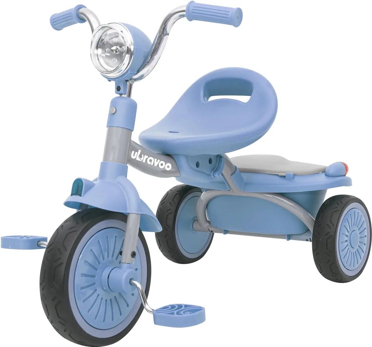 Ubravoo Driewieler - Kinderfiets - Fiets- Driewieler Peuter - Blauw - Inklapbaar - Driewieler Loopfiets (6151026777736)