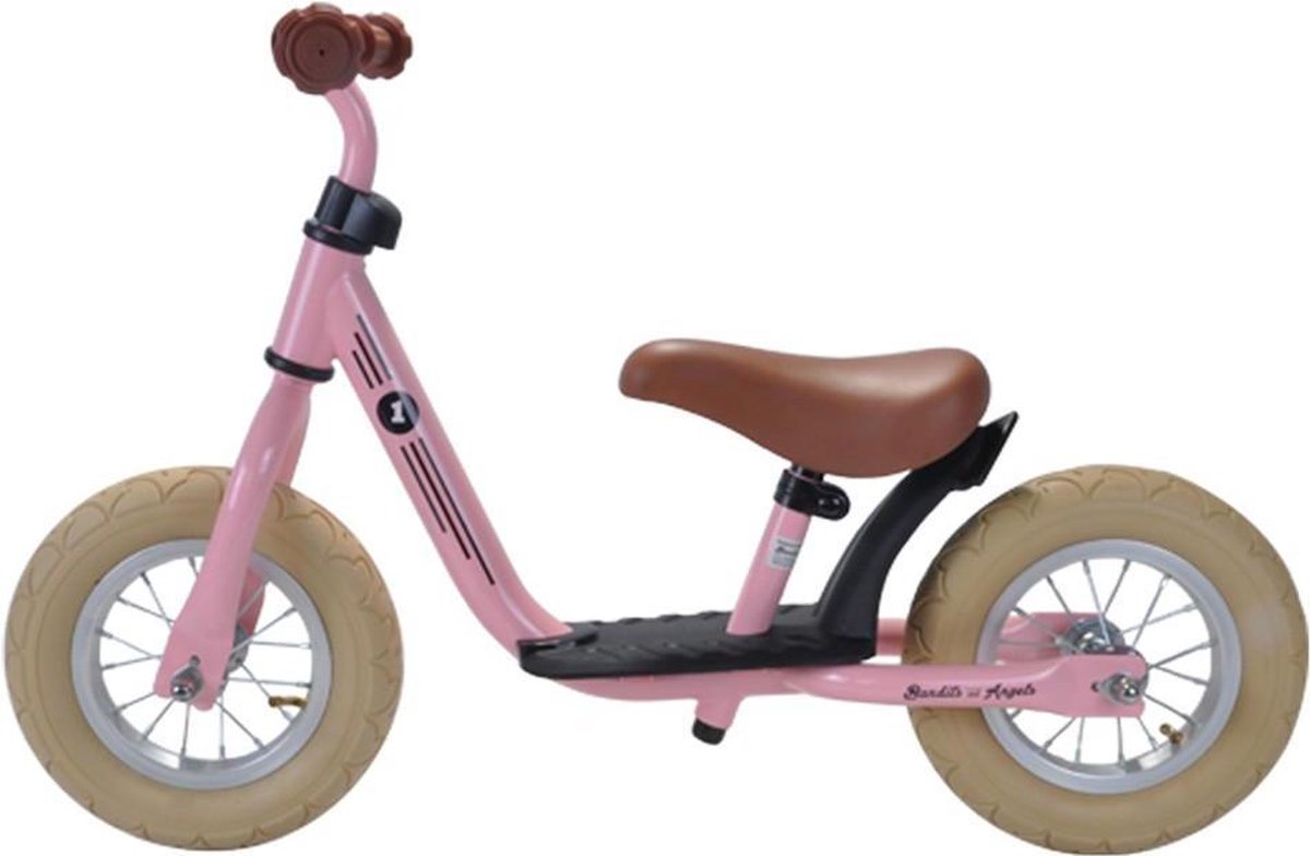 Bandits & Angels loopfiets Starter Retro Pink limited - 2 jaar - meisjes - metaal - roze (8719558083411)