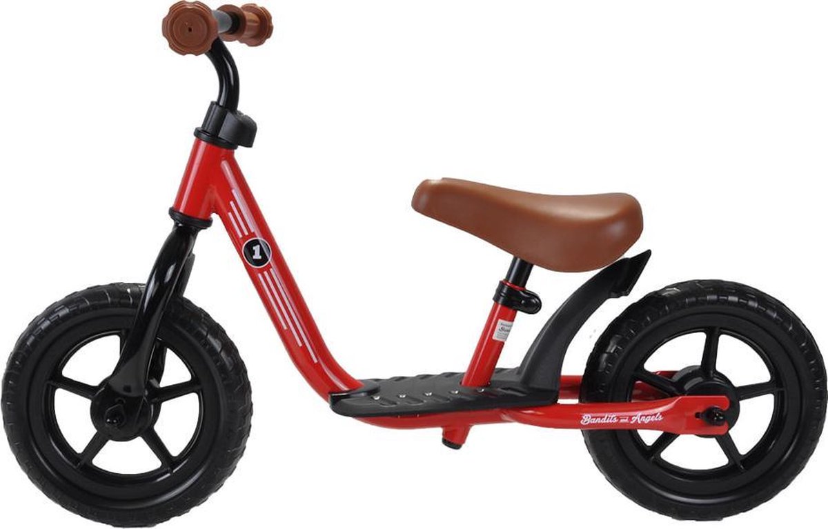 Bandits & Angels loopfiets Starter rood limited - 2 jaar - jongens en meisjes - metaal - rood (8719558084166)