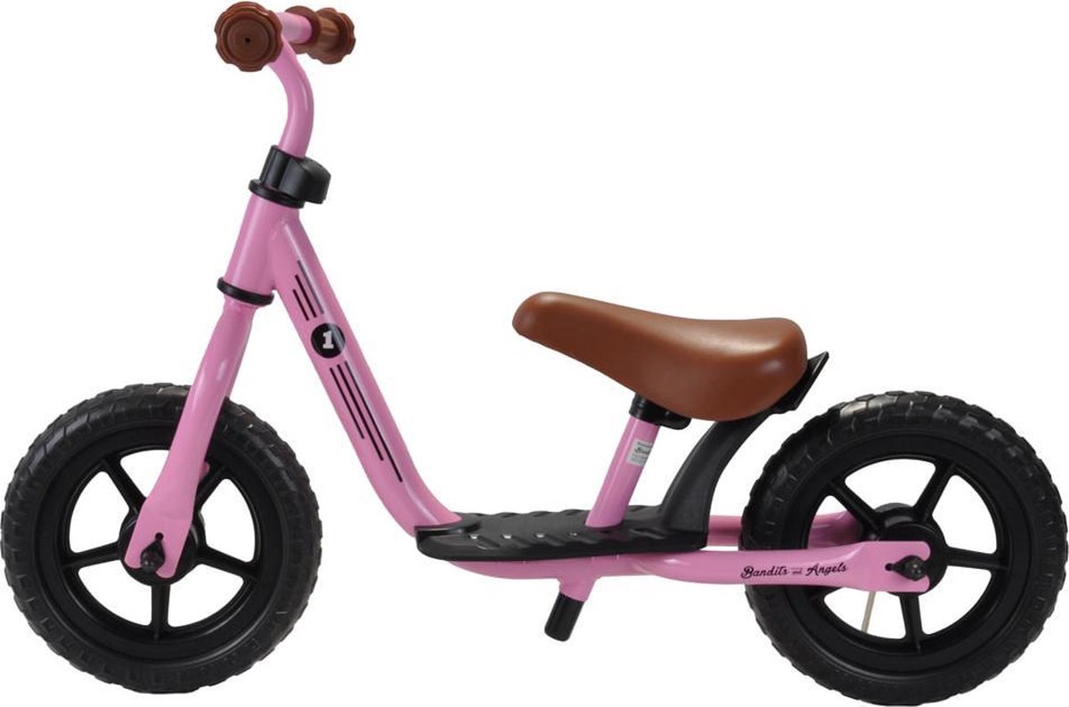 Bandits & Angels loopfiets Starter roze limited - 2 jaar - meisjes - metaal - roze (8719558085606)