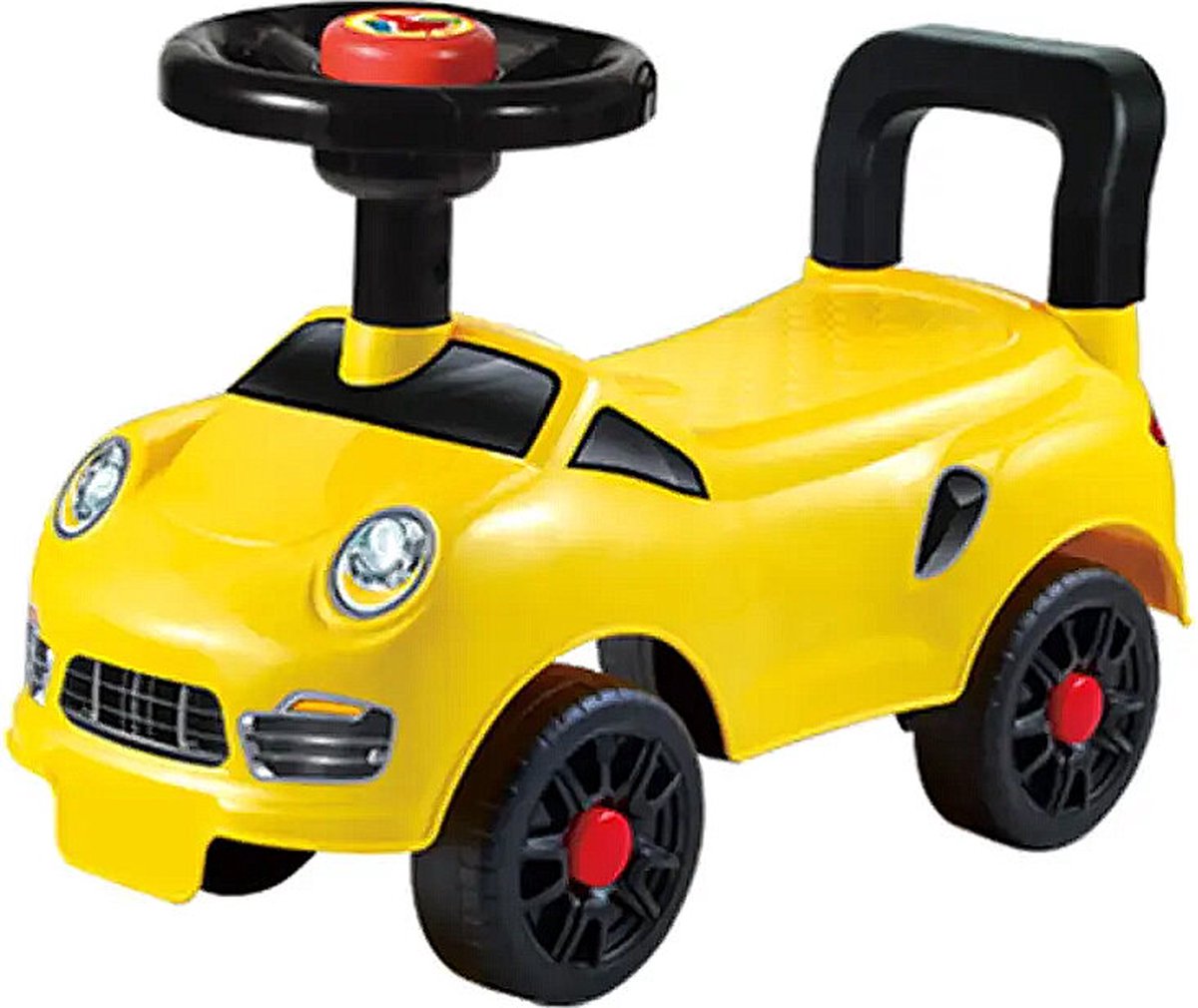 Kinder loopauto - met toeter - Geel 50CM (8785268352505)