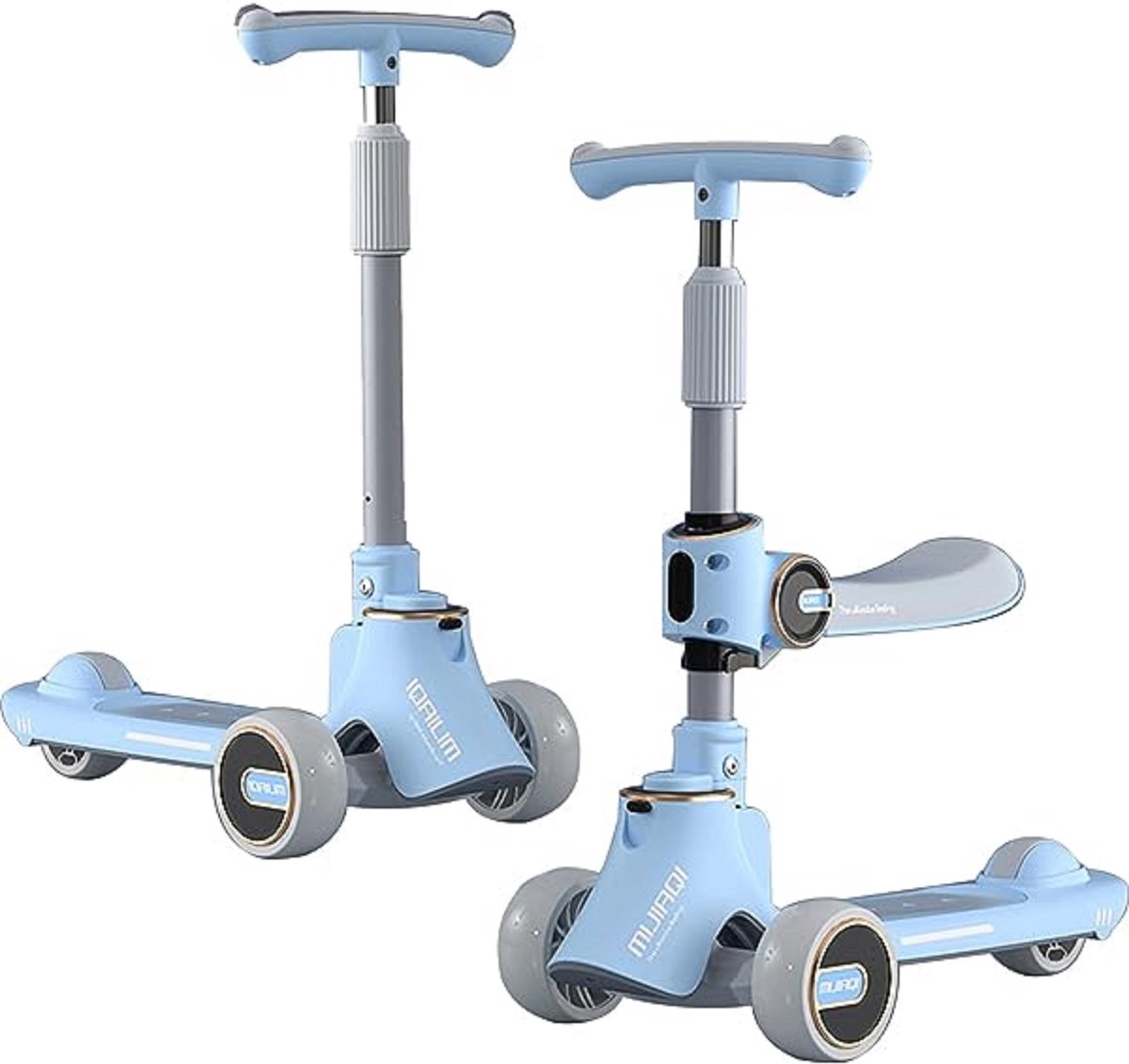 Mijiaqi step blauw loopfiets scooter kinderfiets voor jongens meisjes en baby blouw (3600523917600)