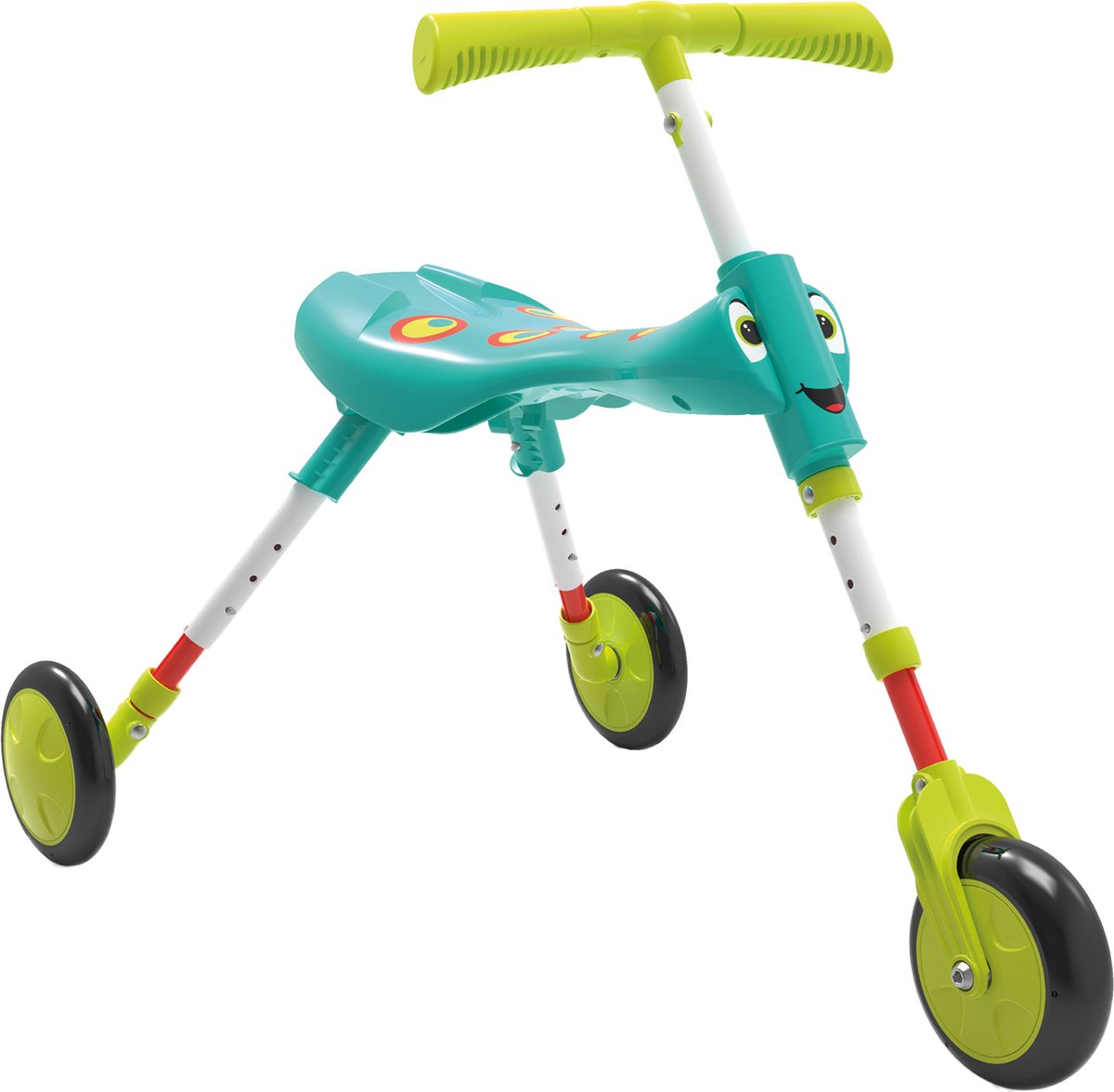 The Bugs Scuttlebug Xl Splodge Opvouwbare Loopfiets Met 3 Wielen - Loopfiets - 360° Wielen - Hoogte Verstelbaar (5021854985553)