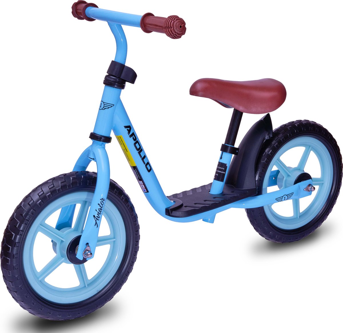 Apollo Aviator Loopfiets, Veilige Kinderloopfiets 12 inch, Mooie Loopfiets, Robuuste Loopfiets voor Kinderen, Comfortabel en Zeer Lichtgewicht, Loopfiets Meisje, Loopfiets Jongen, Loopfiets Peuter (4250518569414)