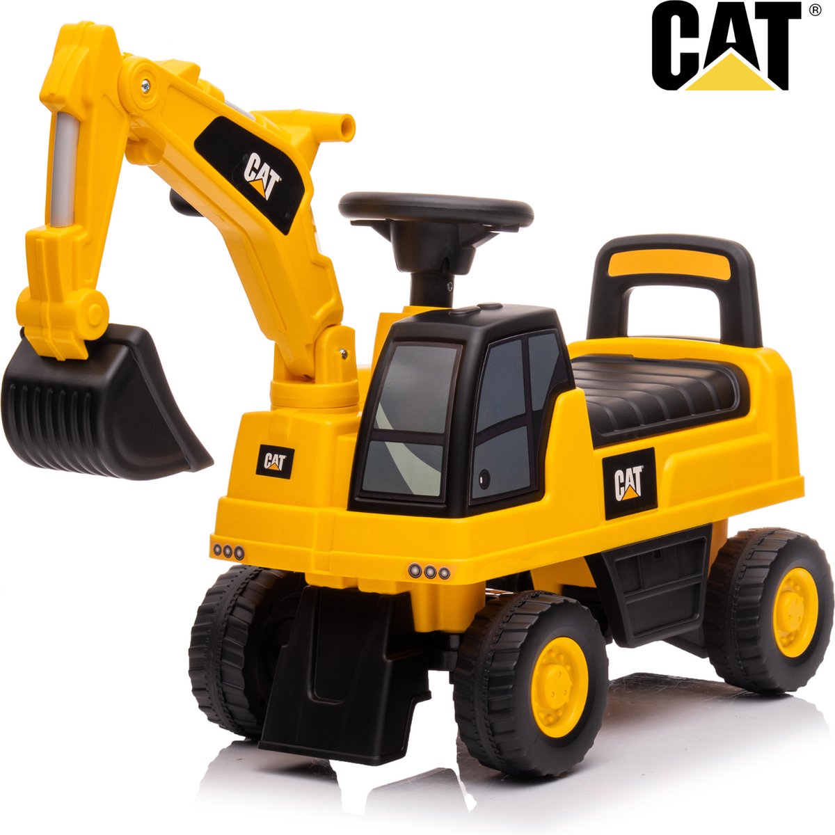 CAT Graafmachine - Loopauto - 1 tot 3 jaar - Functionele arm - met Opberbox (5413822540039)