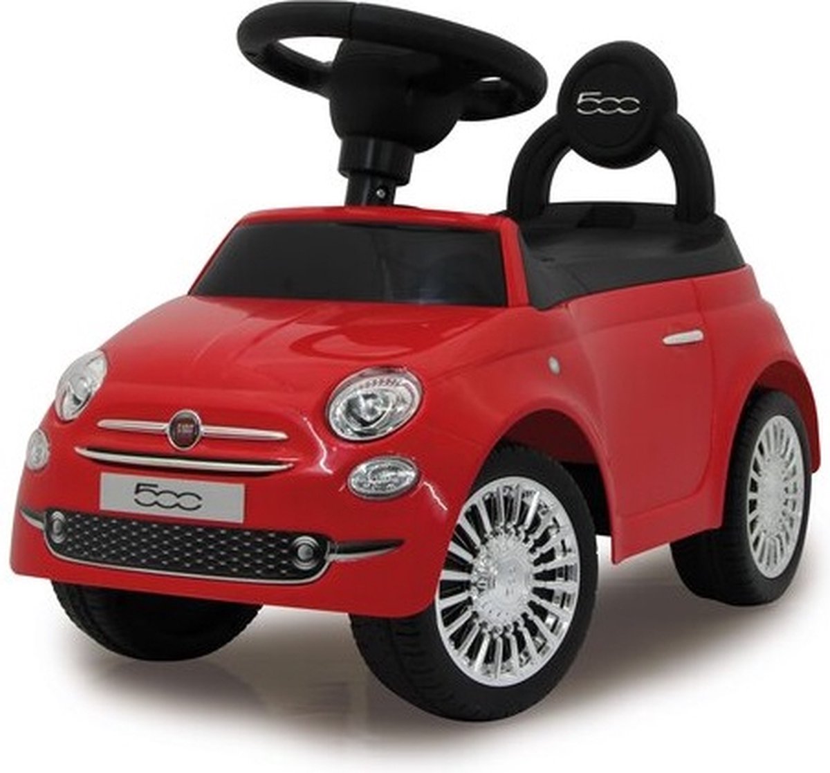 Cabino Loopauto / Loopwagen Fiat 500 Met Muziekfunctie - Rood (8719497223237)