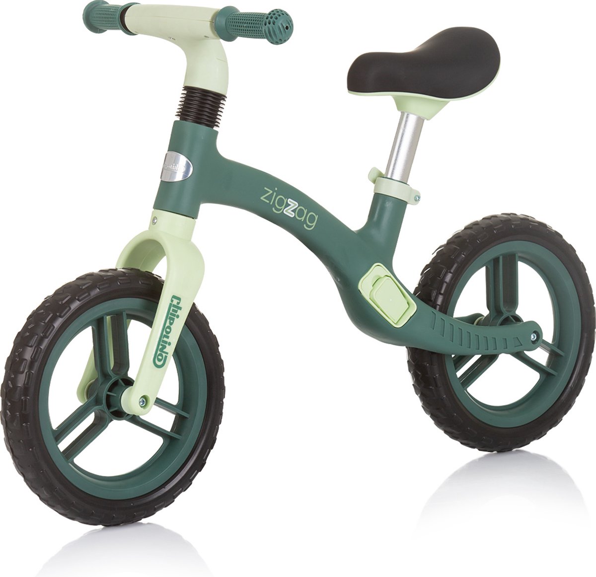 Chipolino Loopfiets Zig Zag - Balansfiets met 2 wielen - 12 inch - Vanaf 2 jaar - Jongens en meisjes - Groen (3800931060213)