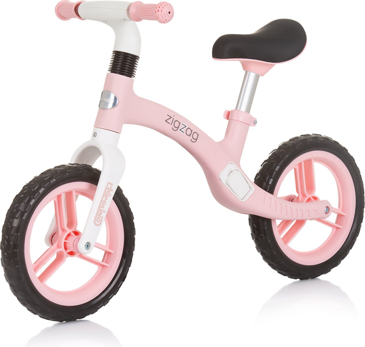 Chipolino Loopfiets Zig Zag - Balansfiets met 2 wielen - 12 inch - Vanaf 2 jaar - Meisjes - Roze (3800931060237)