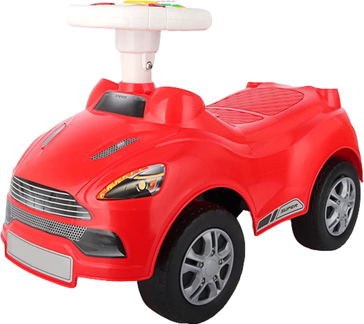 Eco Toys Sports Loopauto - Rood - met muziek (8720289394875)