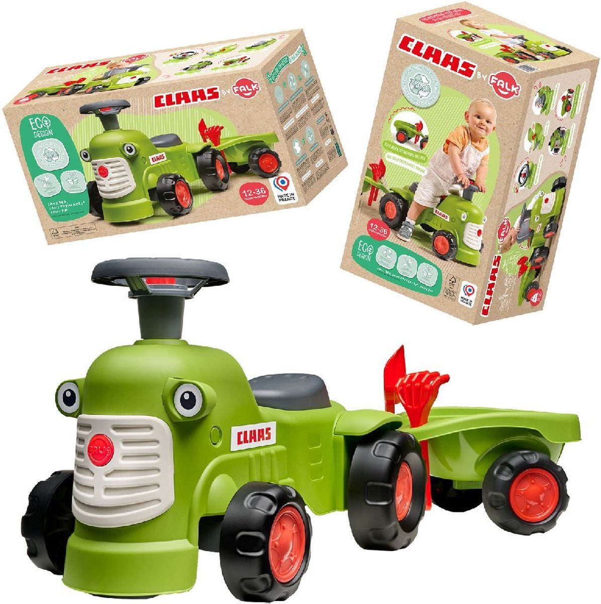 Falk Claas Looptractor Vintage Set Groen (3016200091233)