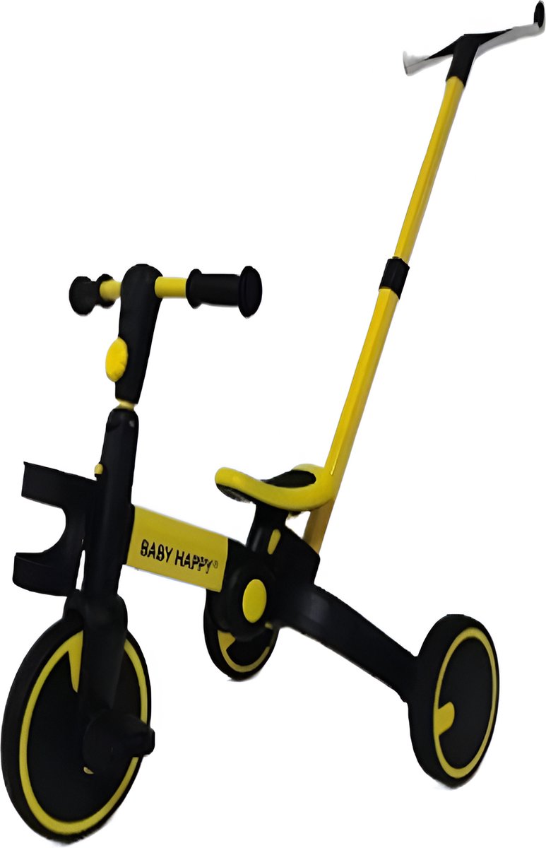 Mobiclinic Chase 5 in 1 driewieler - Evolutionair - Verstelbaar stuur - Max 25kg - Licht - 1,5 jaar - 5 jaar - Geel (8436035346837)