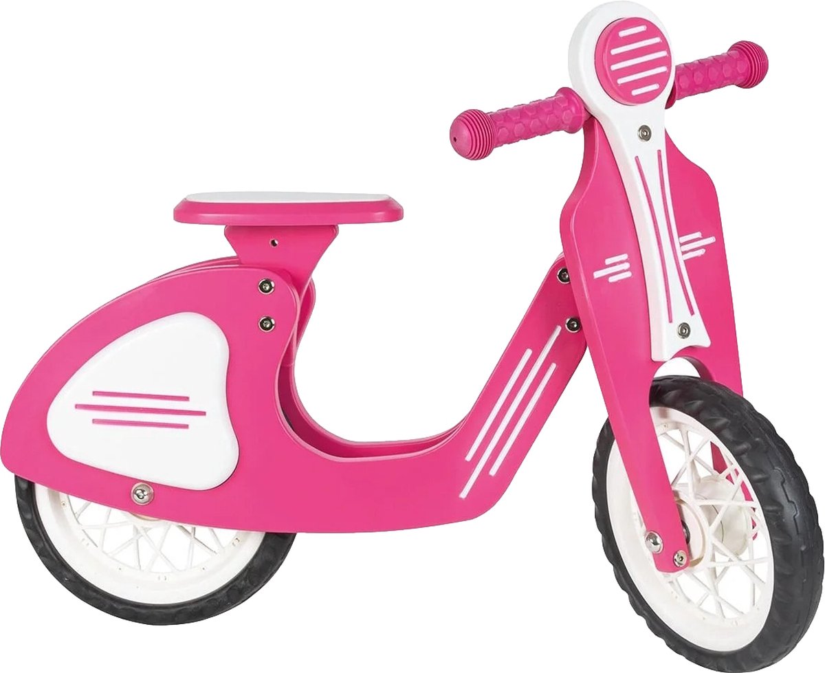 Pilsan Retro Roze Houten Loopfiets 02002 (8693461160134)