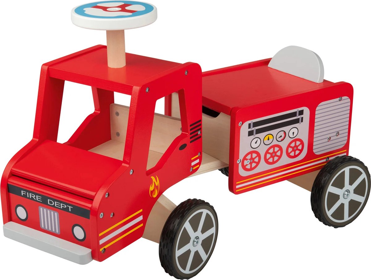 Playtive Duwtruck / Loopauto / Loopwagen Rood (4335633080508)