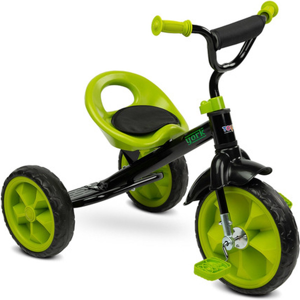 Caretero Toyz York Driewieler Groen - Lichtgewicht en Compact - EVA Schuimwielen - Stevig Metalen Frame - Driewieler Peuter - Driewieler Loopfiets (6152527614605)