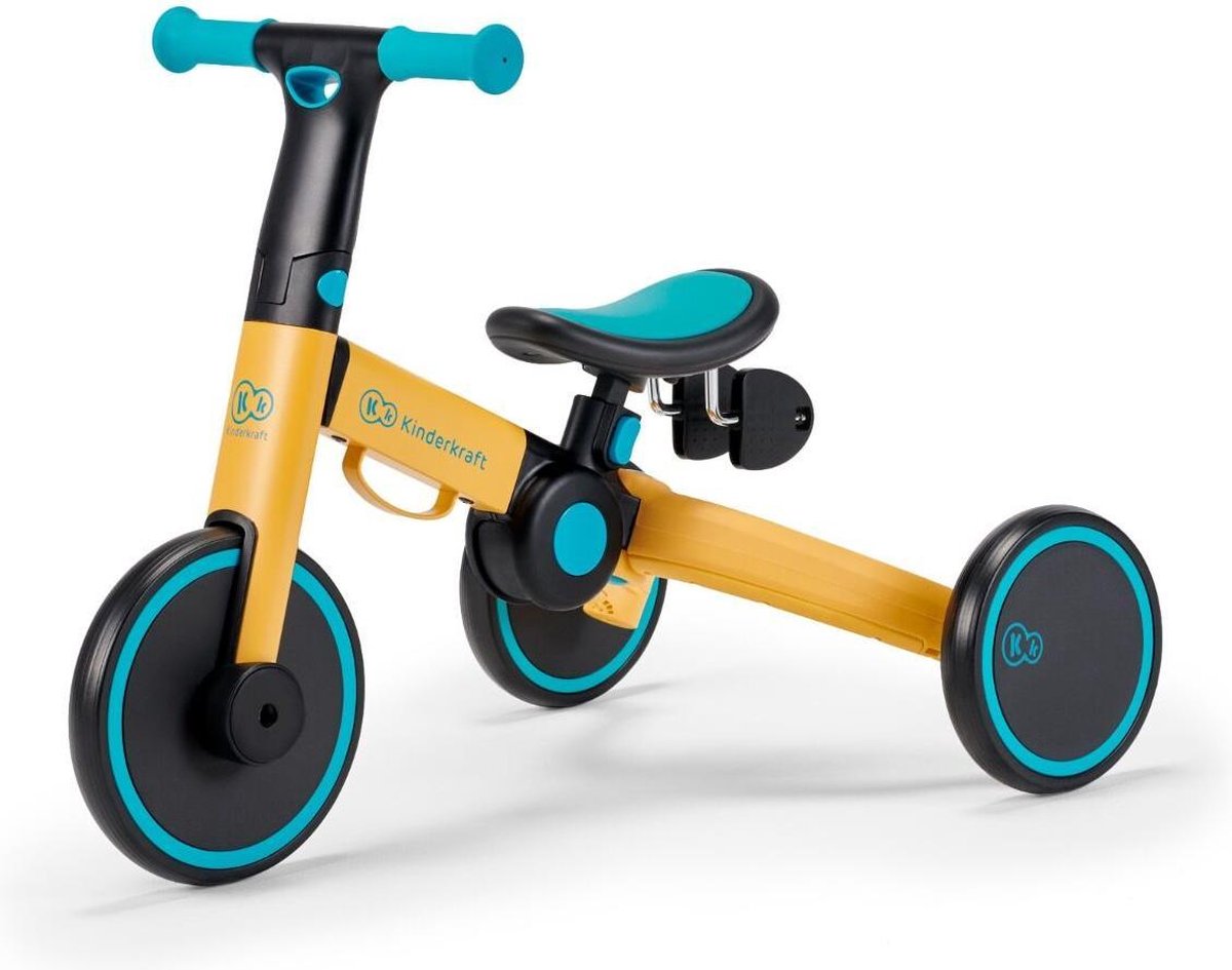 Kinderkraft 4Trike Vouw driewieler - Loopfiets - Balance Bike - Primrose Yellow (5902533916030)