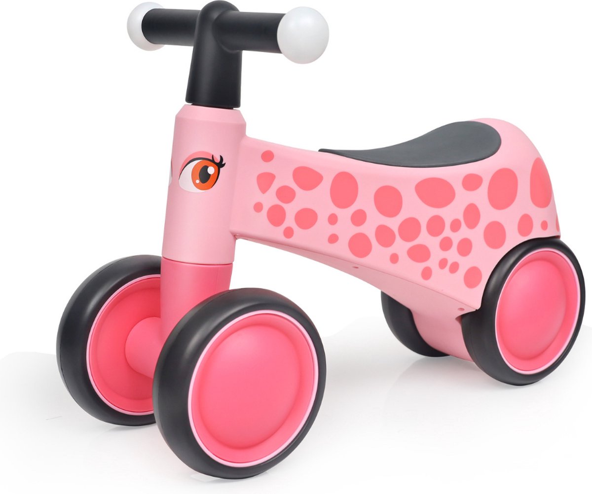 Loopfiets voor Baby's - 1 tot 3 jaar - LED lichten - Roze (5413822552179)