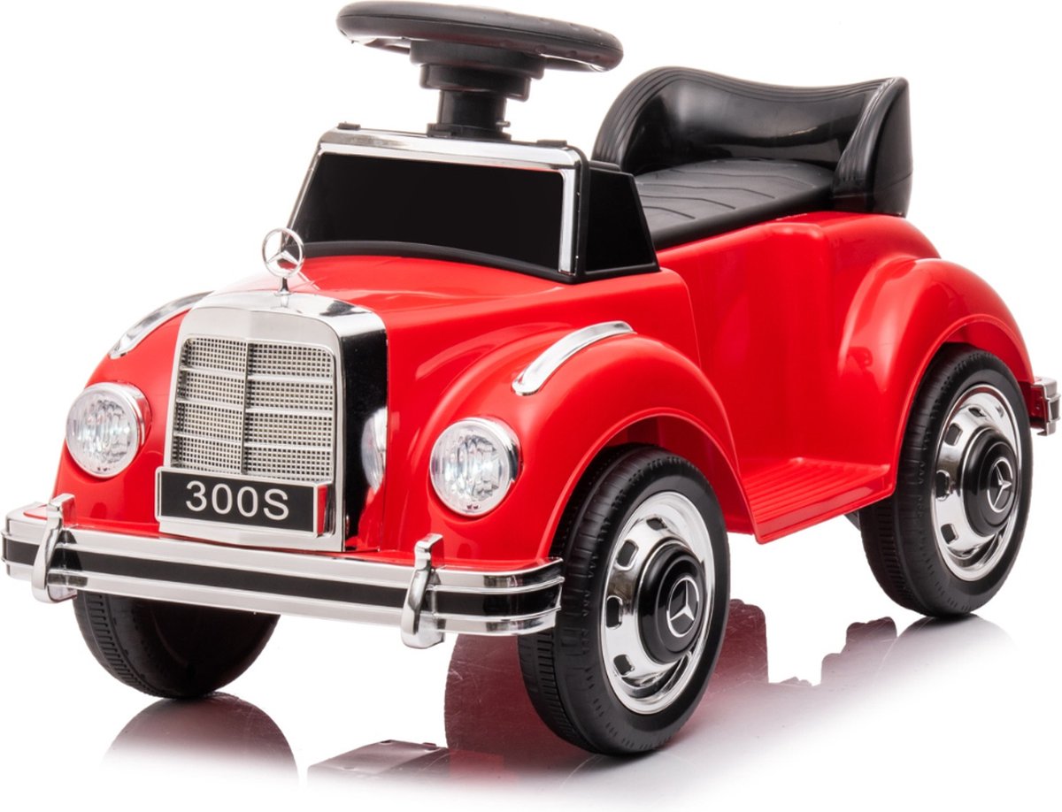 Mercedes 300S Loopauto - 1 tot 3 jaar - met Opbergbox - met Toeter - Rood (5413822551998)