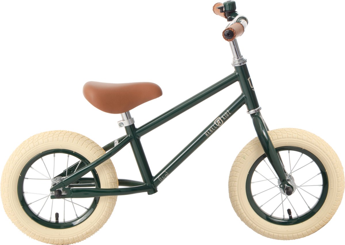 Rebel Kidz Donkergroen - Loopfiets (0848165003654)