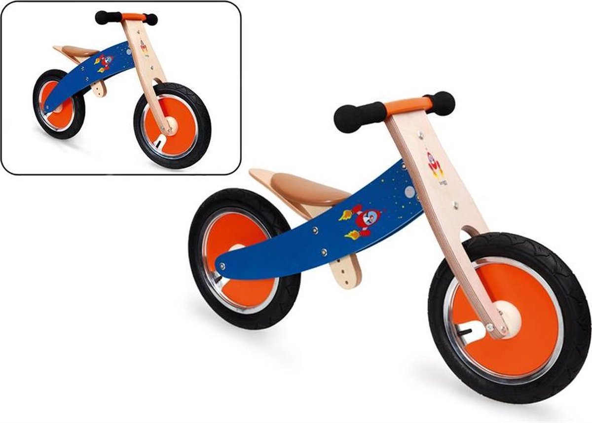 Scratch Balance Bike - Loopfiets - Jongens en meisjes - Rood;Blauw - 12 Inch (5414561814399)