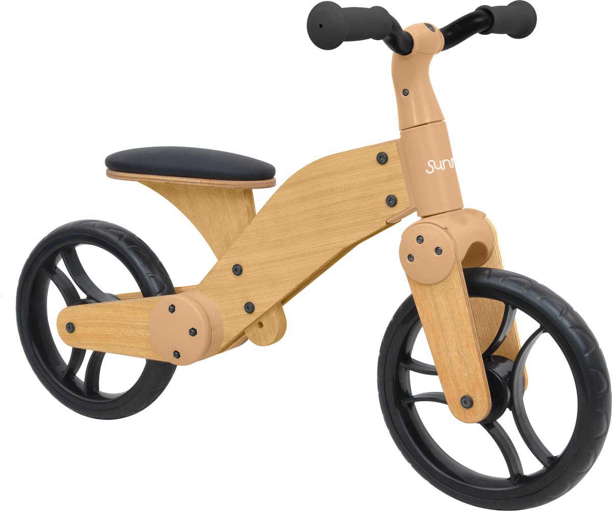 Sunny Balance Bike 2000 Houten Loopfiets - Vanaf 2 jaar - FSC Mix - Verstelbaar zadel (8720365064746)