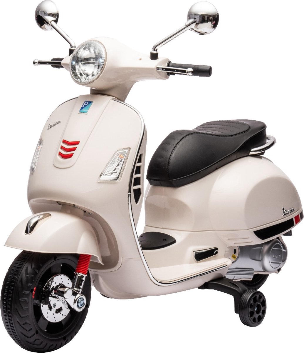 Eco Toys Wit 3-6 jaar Elektrische Vespa Scooter 801 (8721003402012)