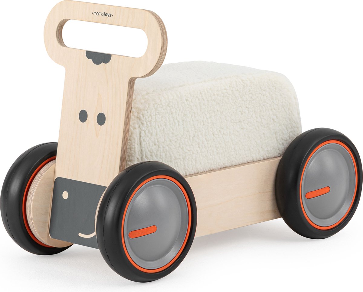 Mamatoyz Houten Loopwagen Leren Lopen Model Koe met Opbergruimte voor Speelgoed (8683723300316)