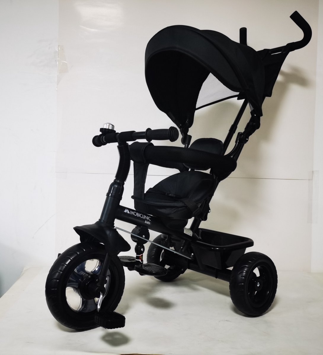 Mobiclinic Lulu - 3-in-1 Evolutive Driewieler - Veilig - Comfortabel en praktisch - Verstelbaar ontwerp - Zwart (8436618047465)