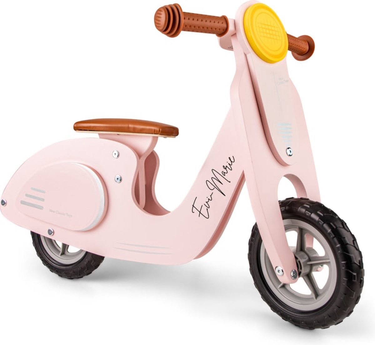 Scooter met naam New Classic World- roze (6150607348327)