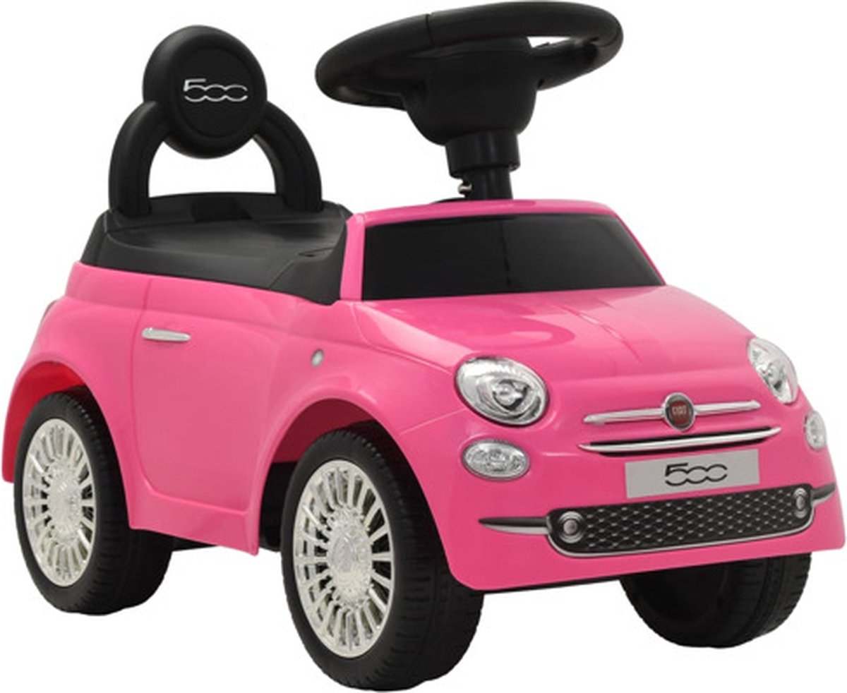 vidaXL Loopauto Fiat 500 roze (8718475597988)