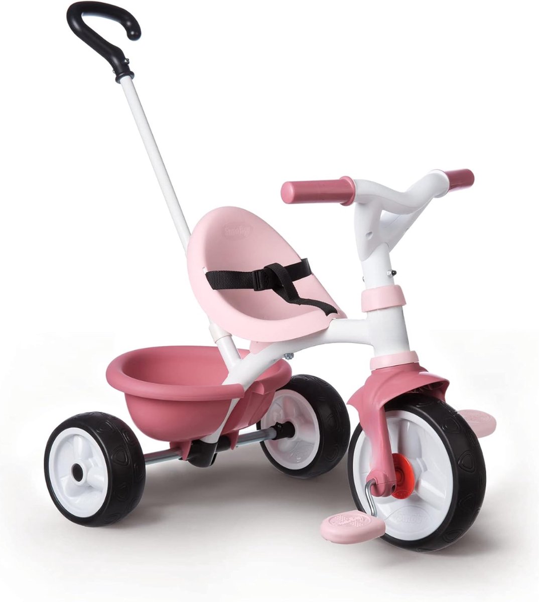 DD Driewieler met Duwstang - Kinderfiets - Loopfiets - Balance Bike - 68x52x52cm - Roze (6152813230205)