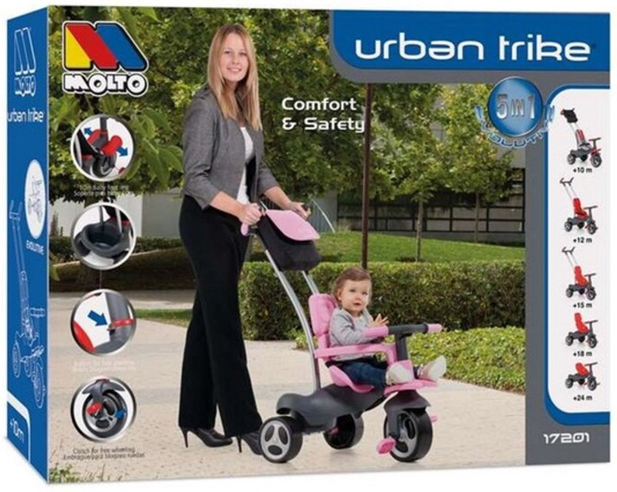 Driewieler Urban Trike Moltó (98 cm) (8410963172010)