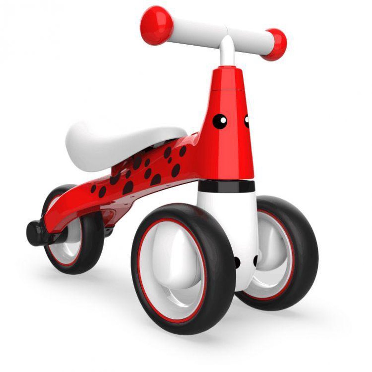 Kinder loopfiets - driewieler - rood & wit (8720249129905)