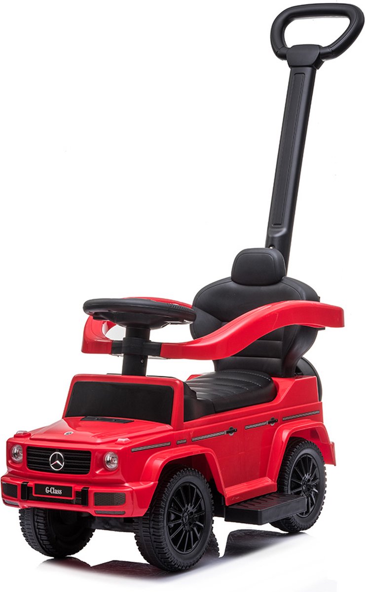 Loopauto met Duwstang Mercedes-Benz G350D Rood (5404016490322)