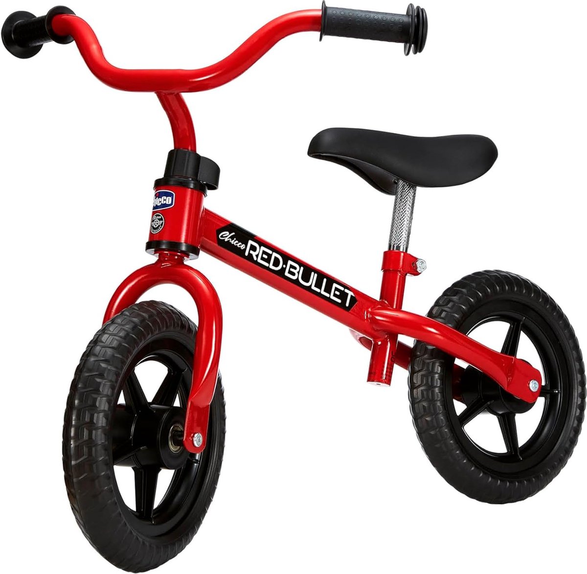 Loopfiets - 2 tot 5 Jaar - Kinderfiets Zonder Pedalen - Ontwikkel Evenwicht - Verstelbaar Stuur en Zadel - Rood (8721284662051)