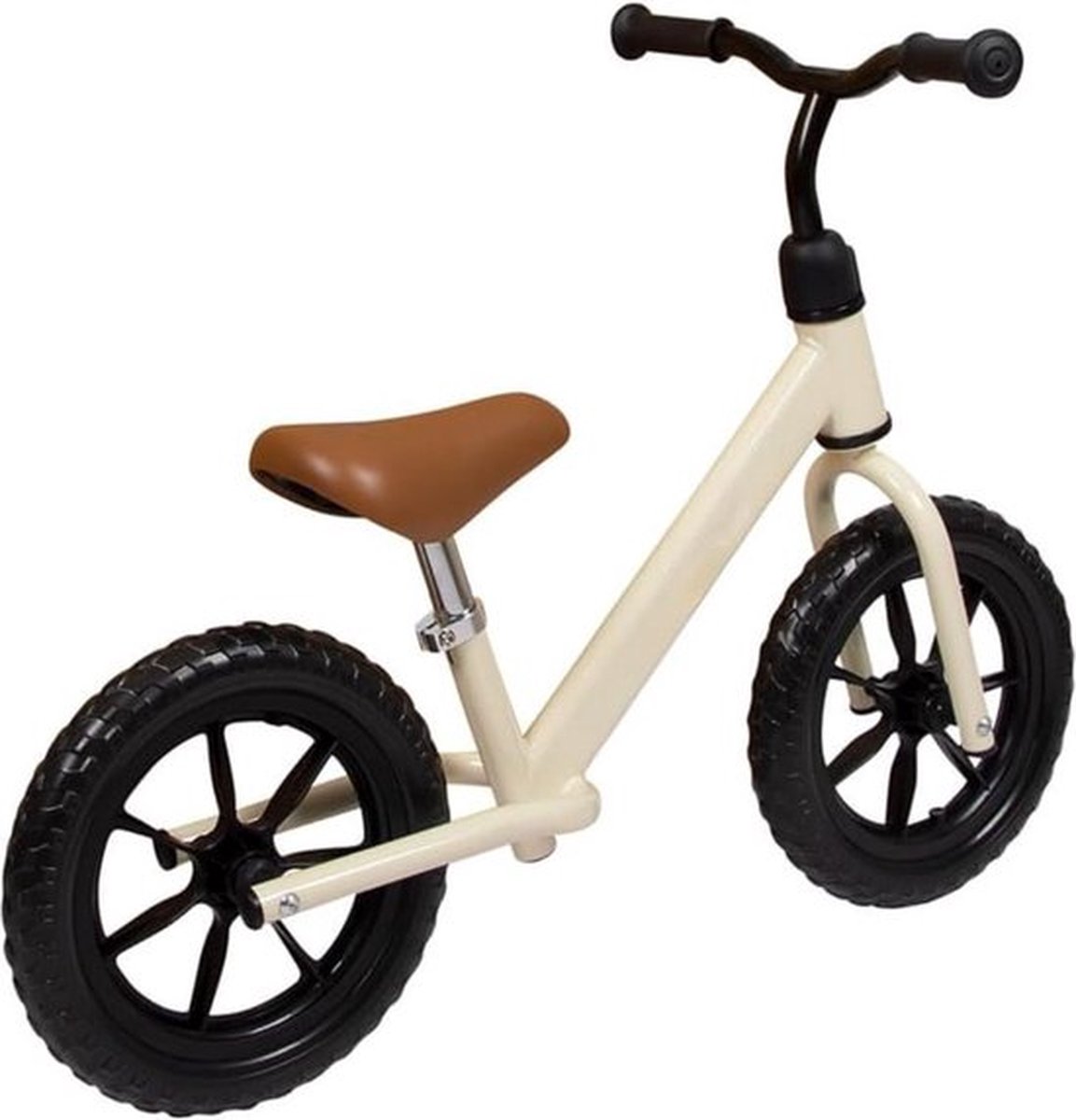 Mrs. Jones Loopfiets 1 Jaar - Balance Bike voor Meisjes en Jongens - Leren Lopen - Bruin (8785306973365)