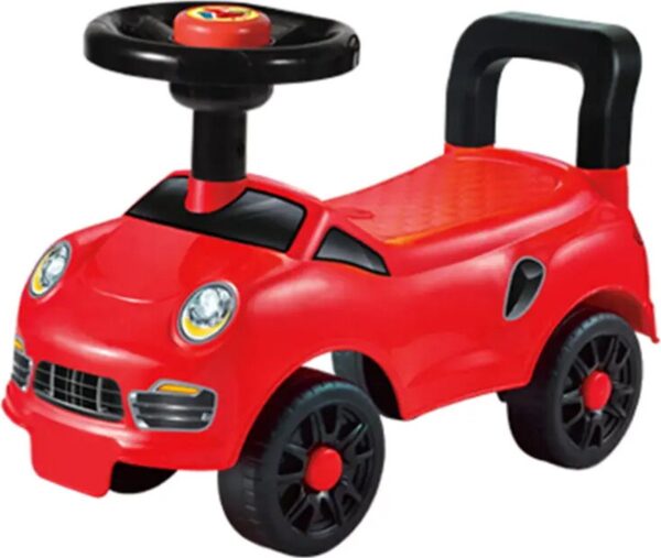 Baby loopauto - met toeter - rood 50L X 21.5B X 32H CM - Kinder loopauto (8785268352499)