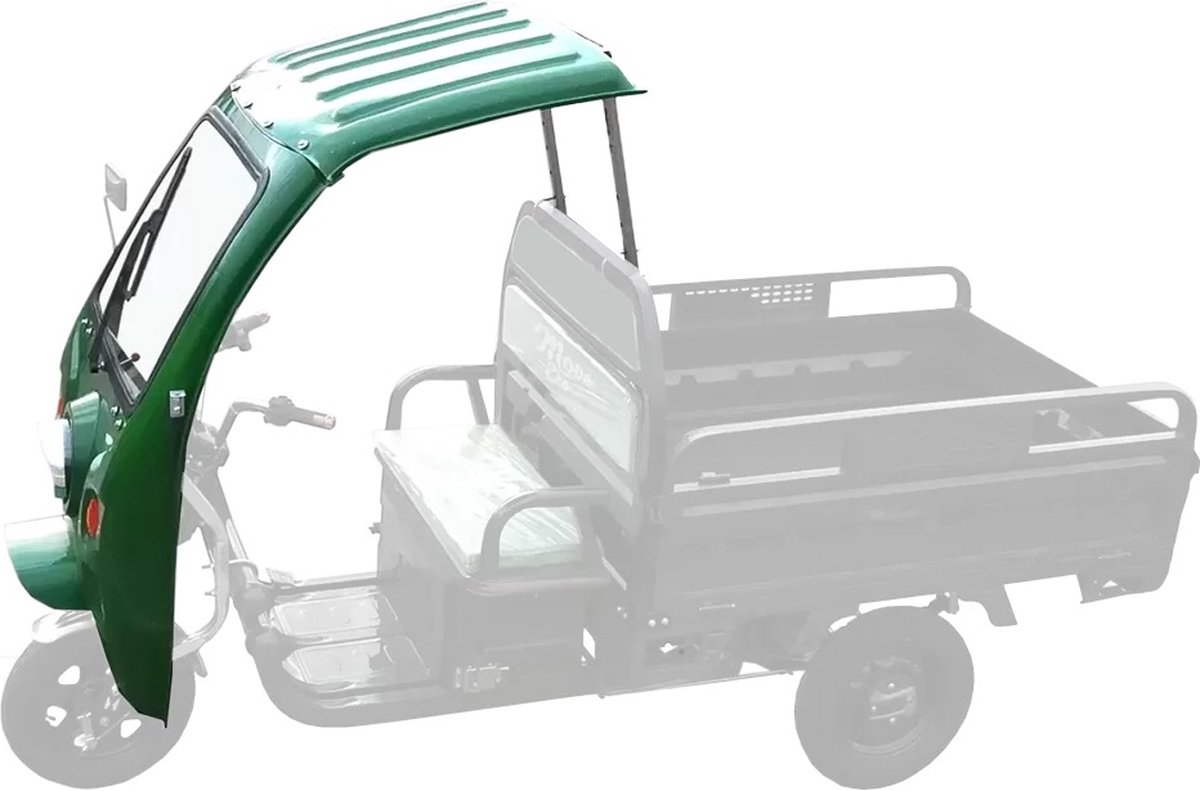 Bromfiets driewieler elektrische, Tuk Tuk Cargo 500 met kunststof cabine (5940000014605)