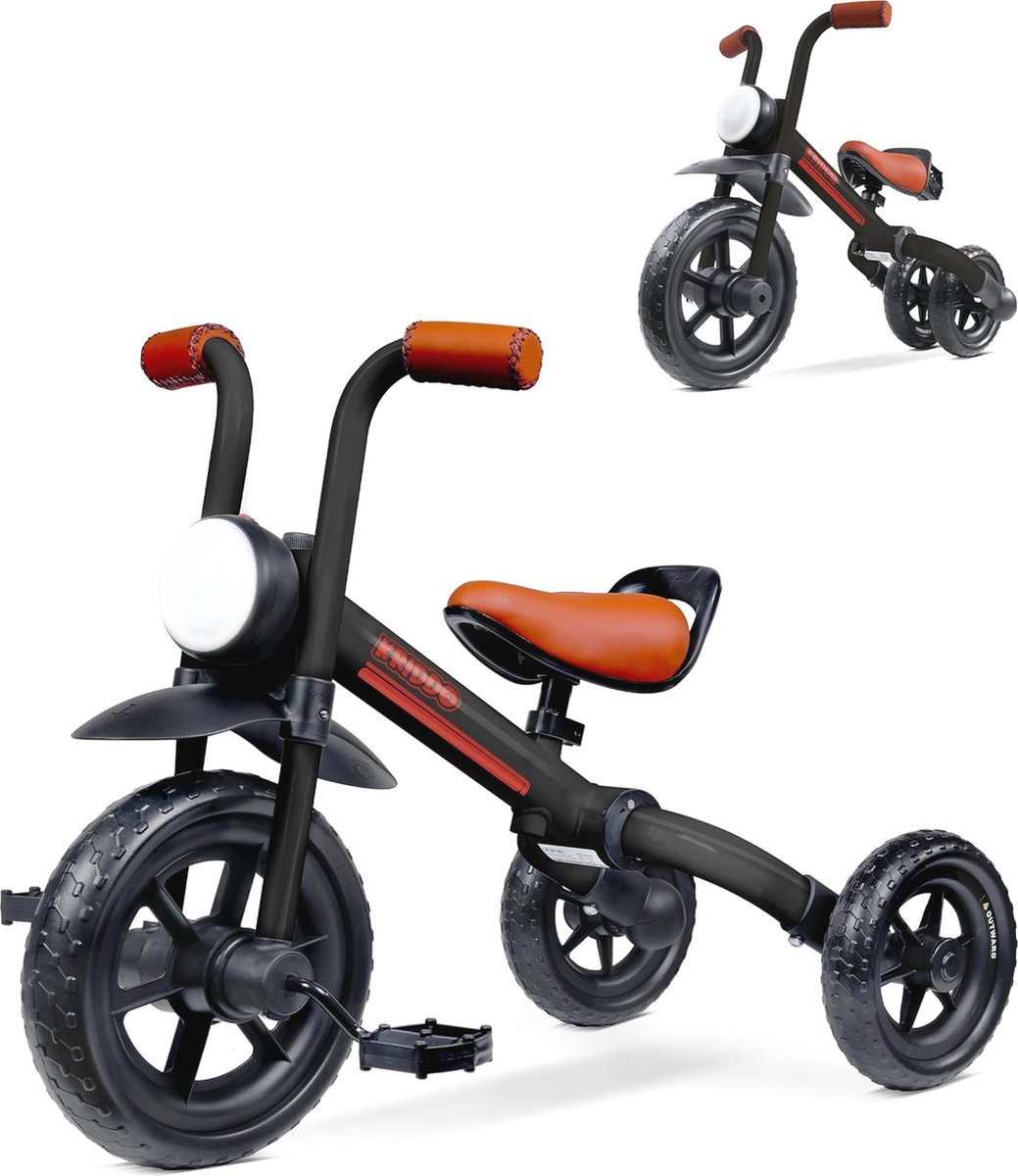 2-in-1 Loopfiets en Driewieler voor Kinderen van 2 tot 5 Jaar - Peuterloopfiets met Afneembare Pedalen (6152700767760)
