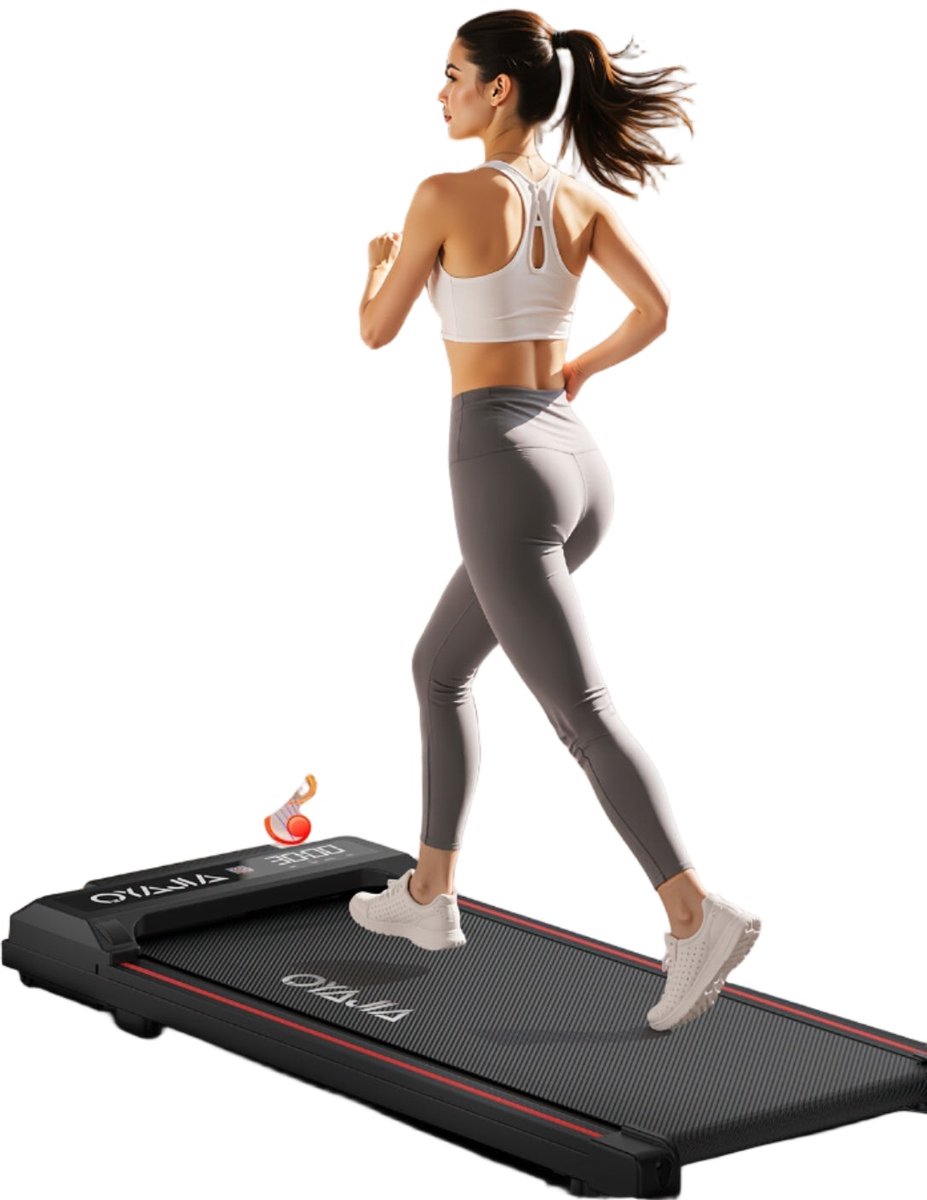 Loopband - Wandelband - Walking Pad - Treadmill - Hometrainer - Inklapbaar - 37,5x90 cm Loopvlak - Draadloze Afstandsbediening en App (8721391103997)