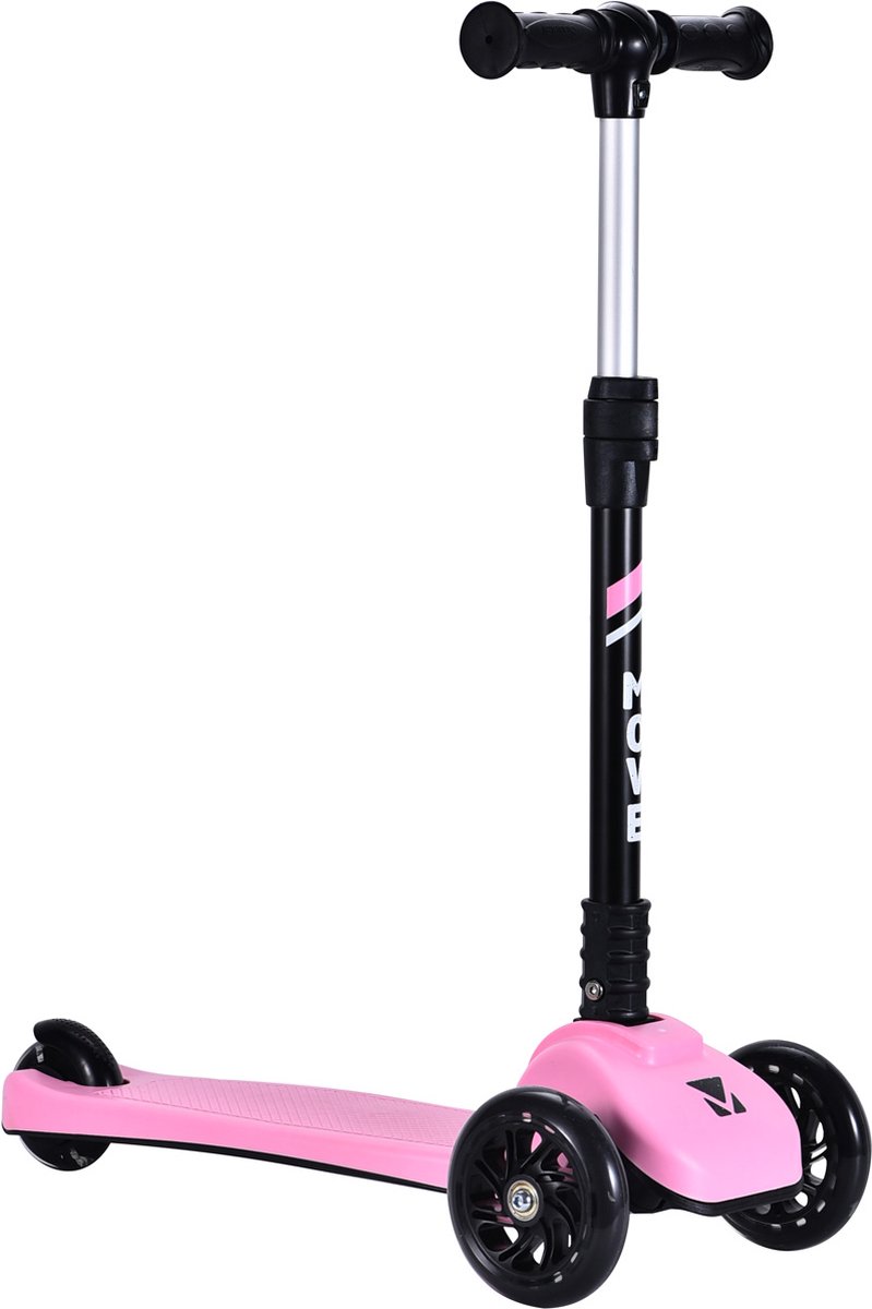 3-Wiel Step - Move Tri-Scoot Pastel Pink Lights - roze - lichtgevende wielen - vouwbaar - in hoogte verstelbaar - vanaf 3 (4260109230111)