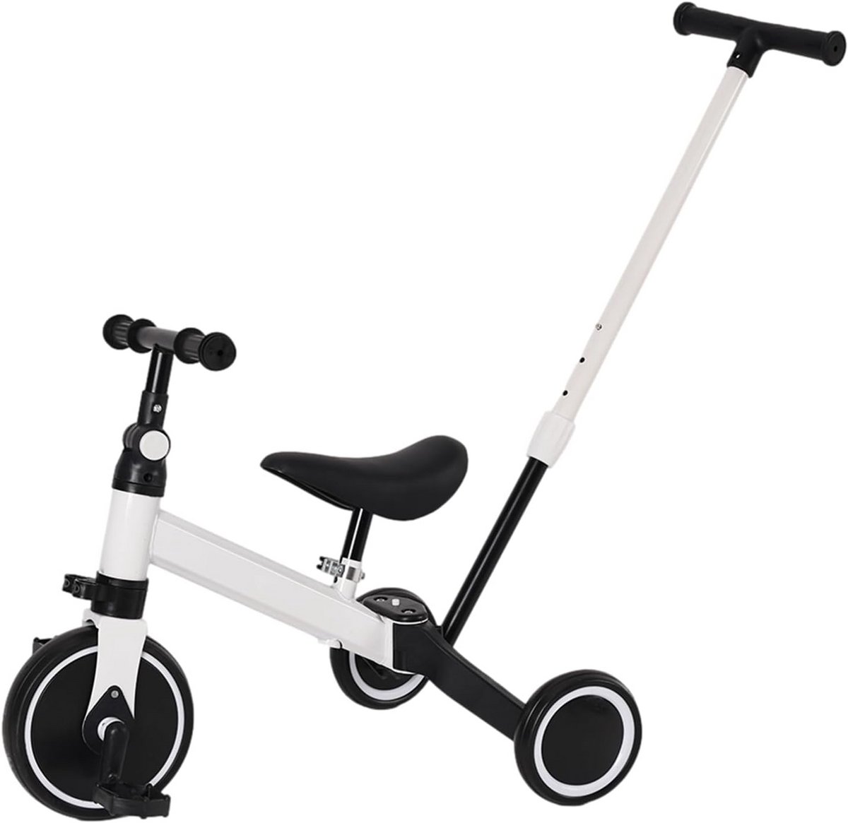 3-in-1 Driewieler Loopfiets met Duwstang voor Peuters vanaf 18 Maanden (9101051659030)