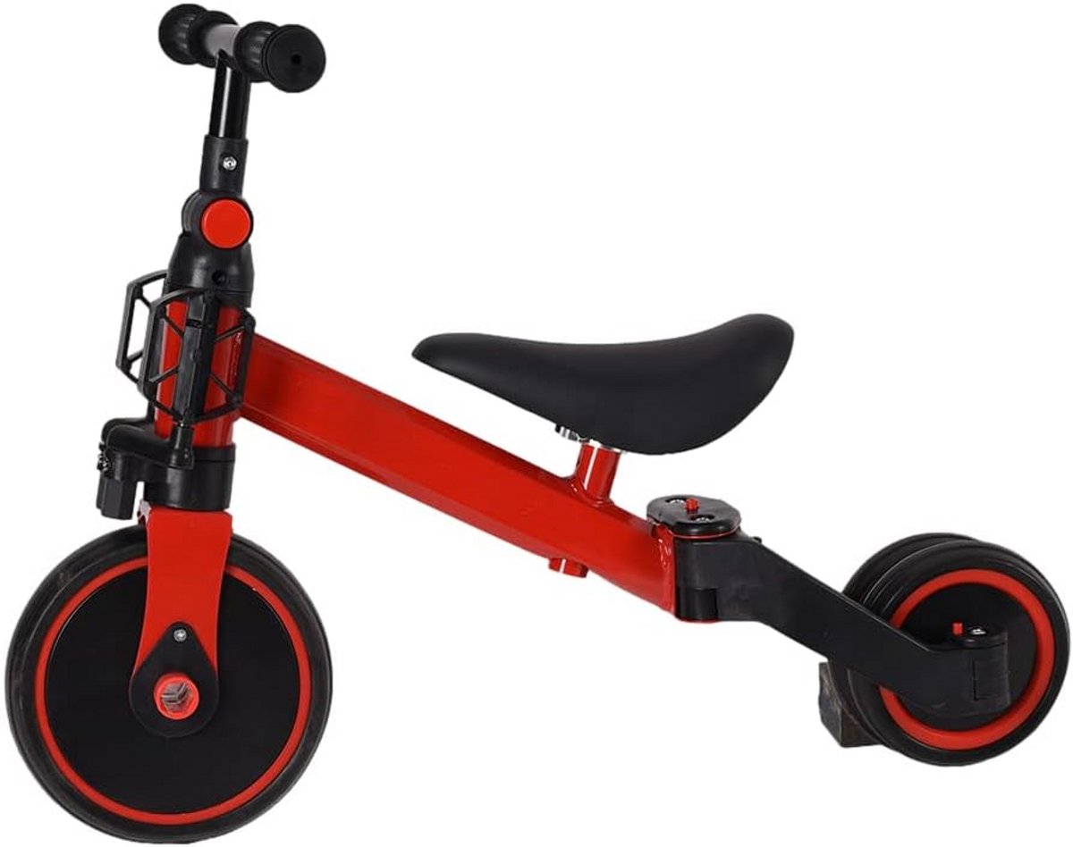 3-in-1 Driewieler voor Kinderen - Lichtgewicht en Duurzaam, Verstelbaar Zadel, Perfect voor 18 Mnd tot 4 Jaar (9101046444689)