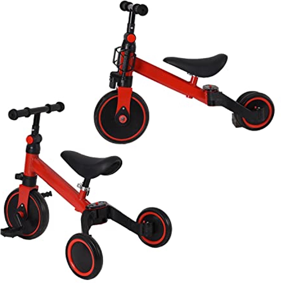 3-in-1 Evolutionaire Driewieler voor Kinderen - Fiets met Afneembare Pedalen en Veiligheidsfuncties voor 1-7 jaar (6153807490421)