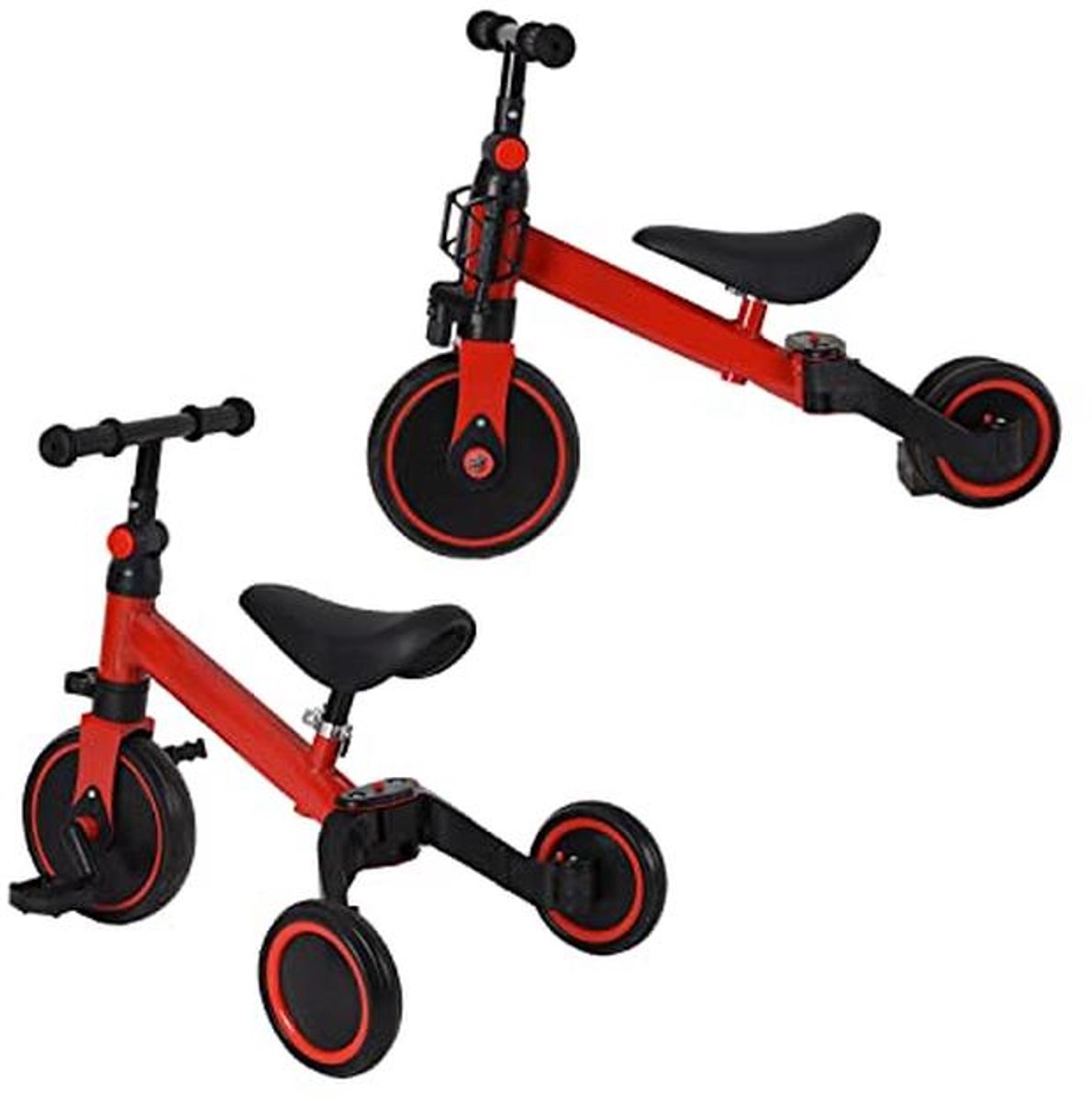 3-in-1 Evolutionaire Driewieler voor Kinderen - Fiets met Afneembare Pedalen en Veiligheidsfuncties voor 1-7 jaar (9101046174029)