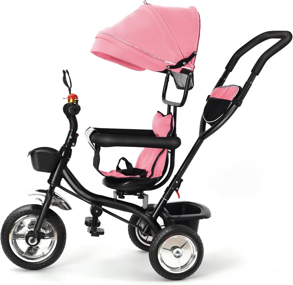 4-in-1 Driewieler voor Baby's en Peuters (9 Maanden tot 25 kg) met Duwstang (9101053859346)